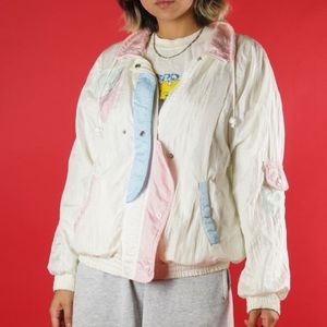 Vintage 90’s Primrose pastel windbreaker jacket 🥰